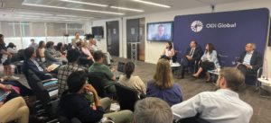 Photo of the audience and panel at the DFI Transparency Index 2025 Launch